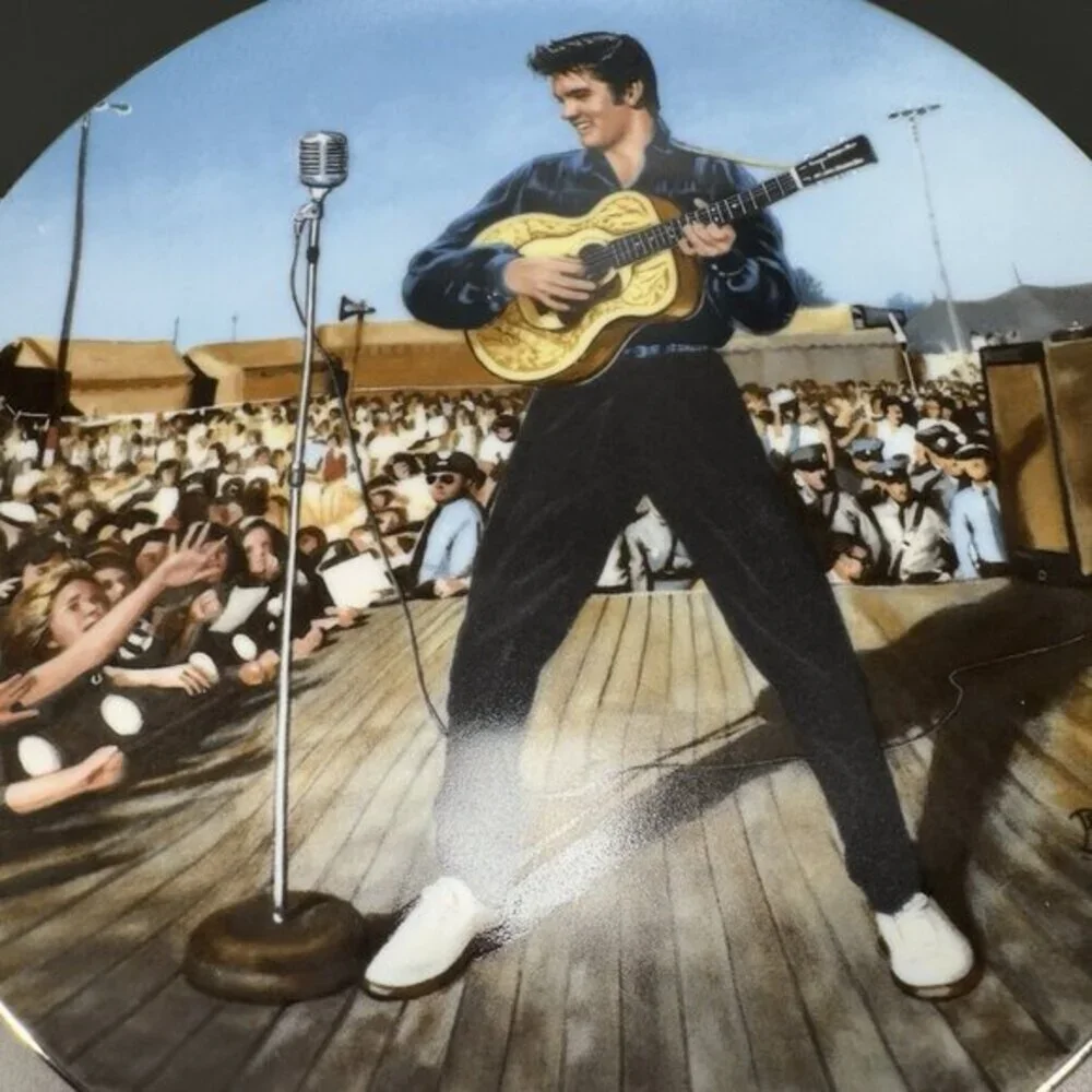 Elvis Presley Back To Tupelo Plate Dish The USS Arizona No 4 Vintage 1997 Delphi